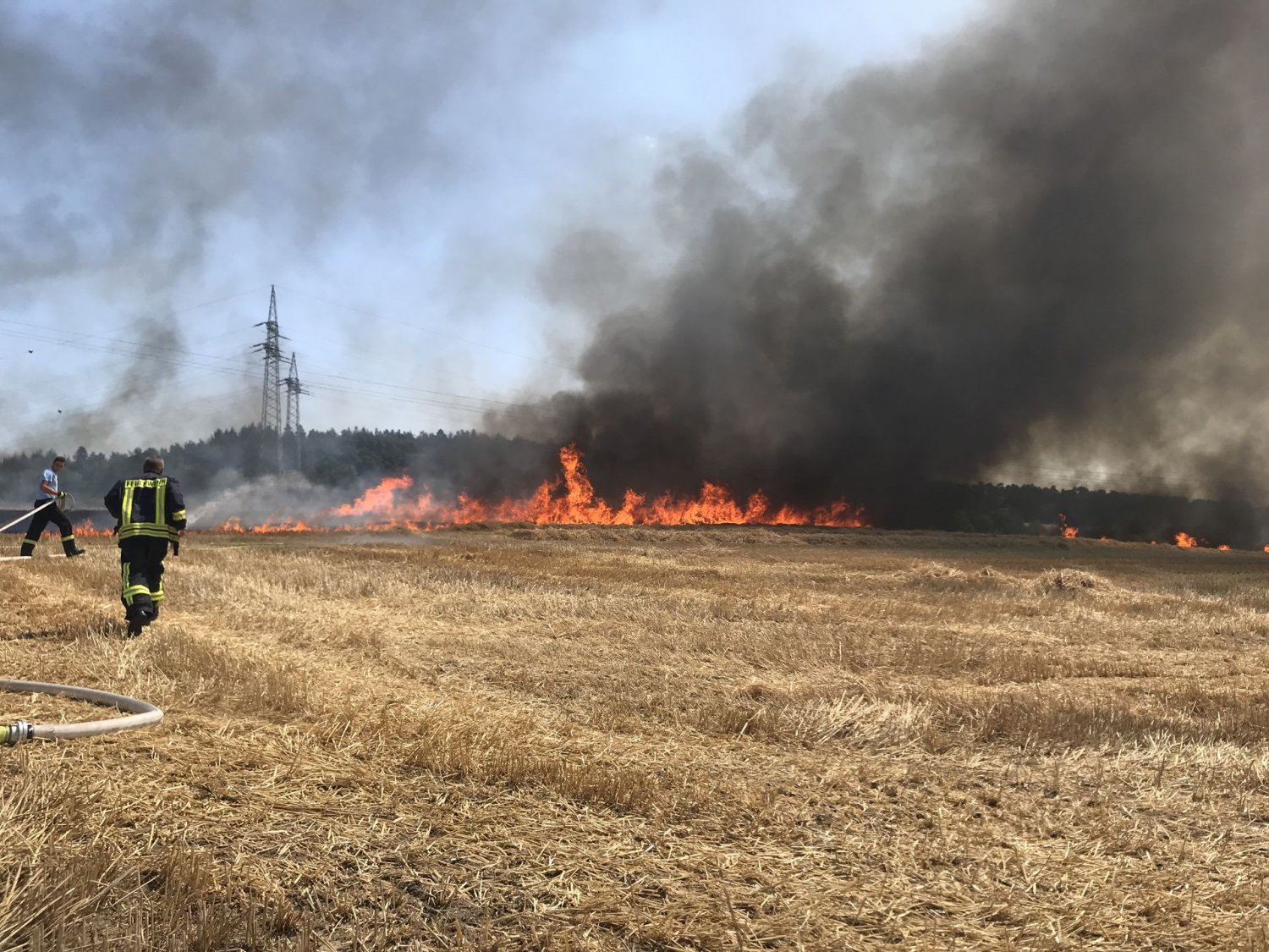 Flächenbrand in Aufenau