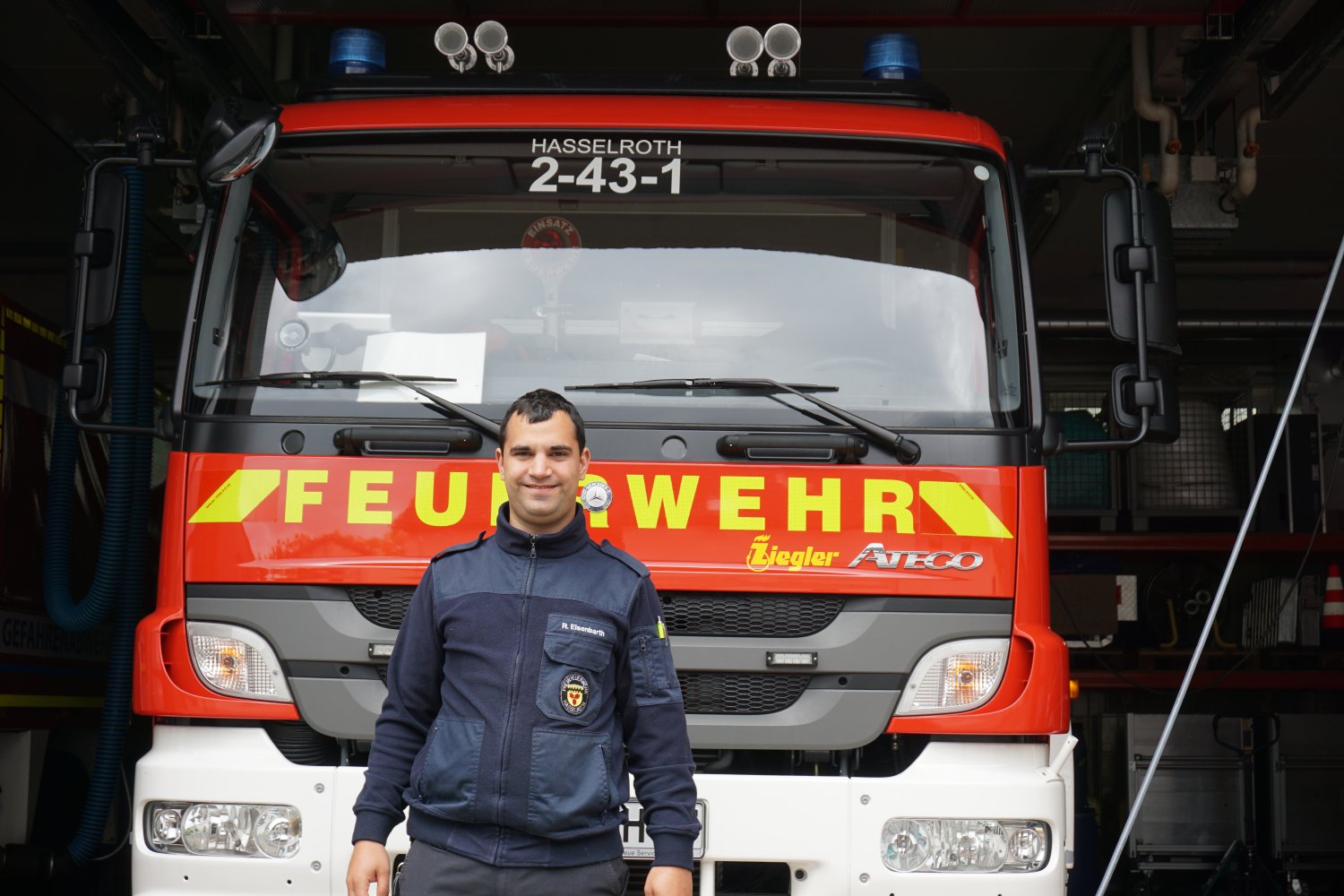 Rudolf Eisenbarth ist selbst „Feuer und Flamme“ für sein Hobby