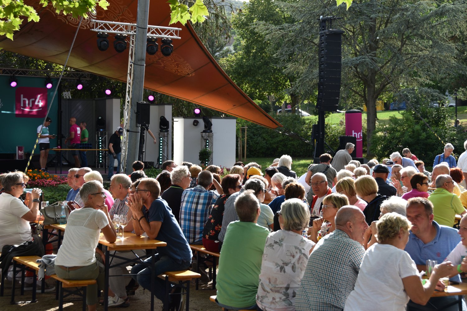 Das Kurparkfest fiel in diesem Jahr zusammen mit der hr4 Radtour.