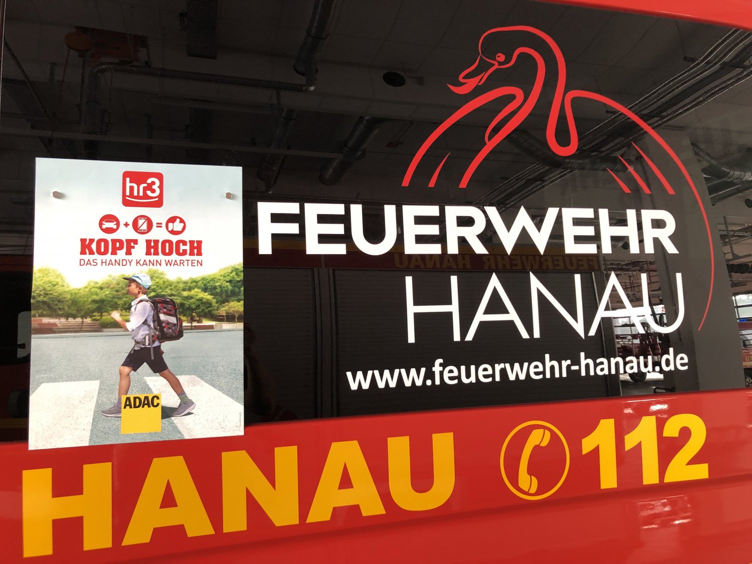 Feuerwehr unterstützt Aktion von HR3 und ADAC: