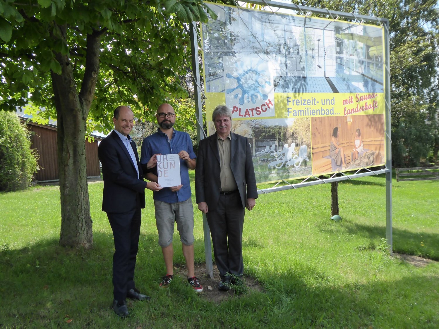 Land Hessen lobt Einsatz der Gemeinde Freigericht für Freizeit- und Familienbad „Platsch“.