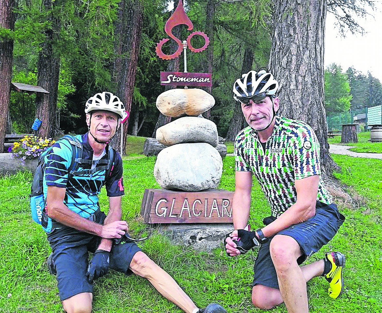 Diethelm Rückriegel aus Niedergründau und der Röther Harry Schäfer bezwingen alle Stoneman-Trails.