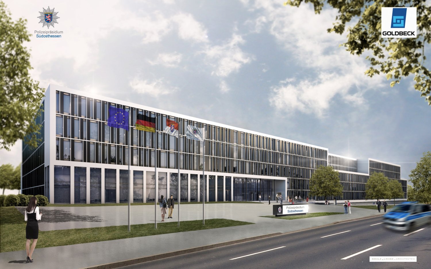 Das künftige Polizeipräsidium Südosthessen in Offenbach