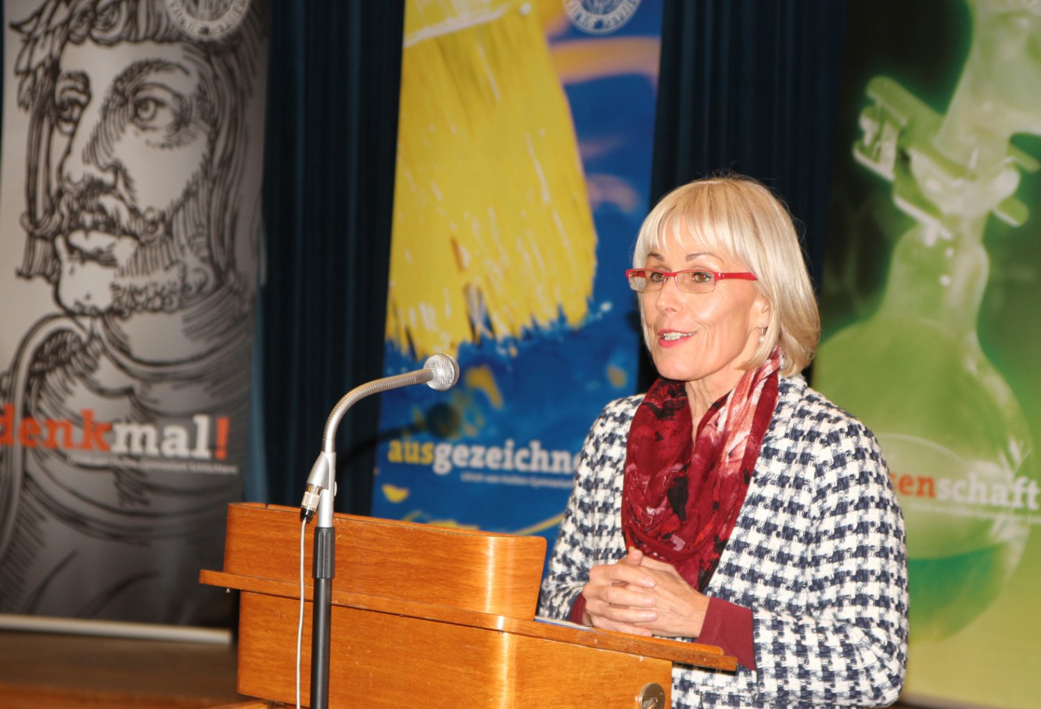 Die Festansprache hielt Bundestagsabgeordnete Bettina Müller.