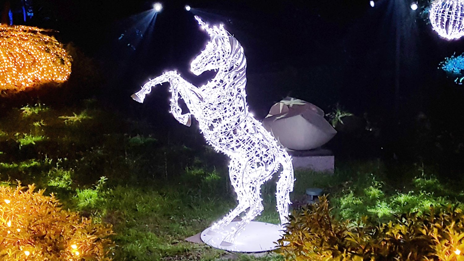 XXL-Leuchtfigur Einhorn