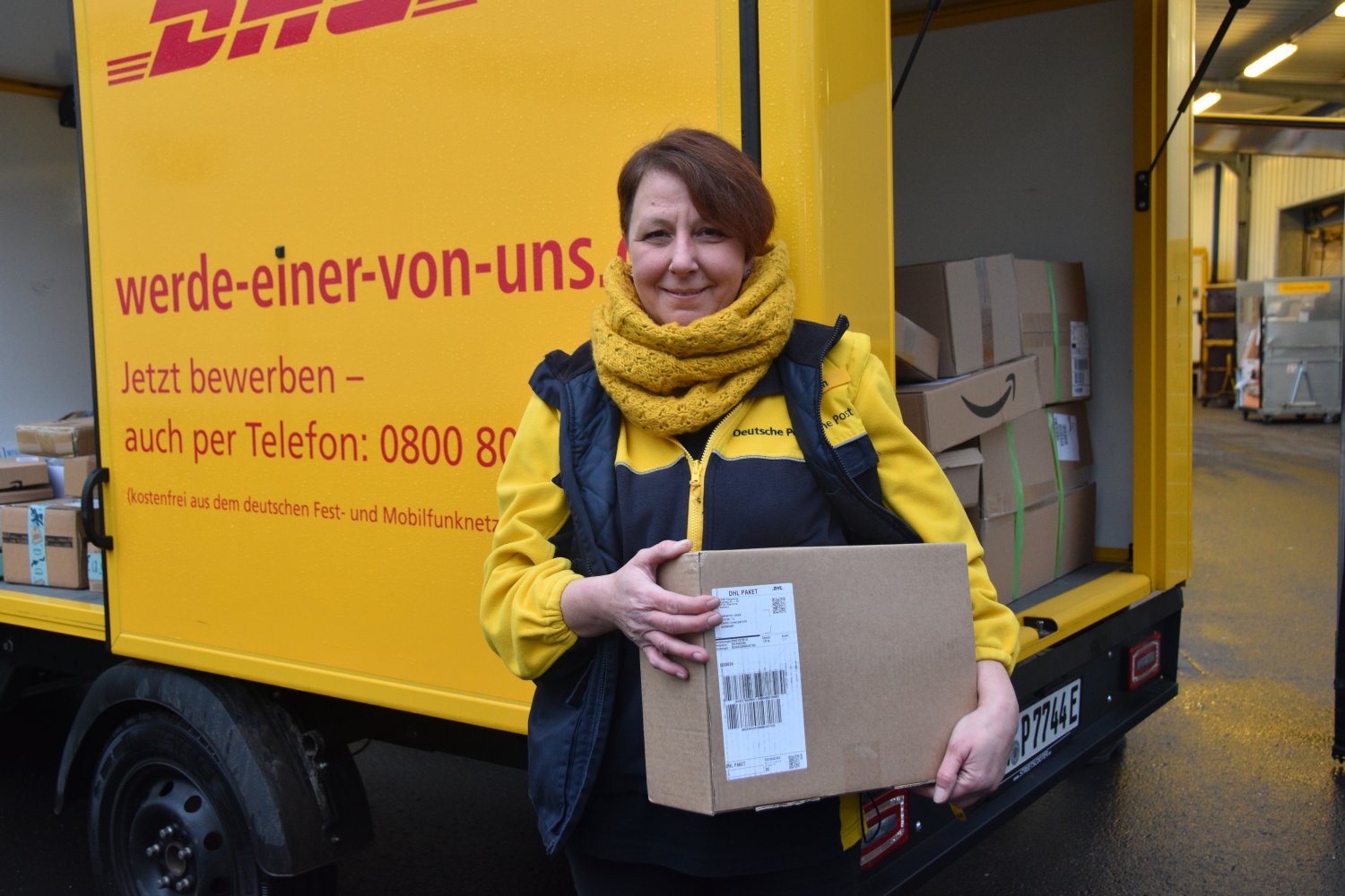 Die Postbotin Dagmar Bozem