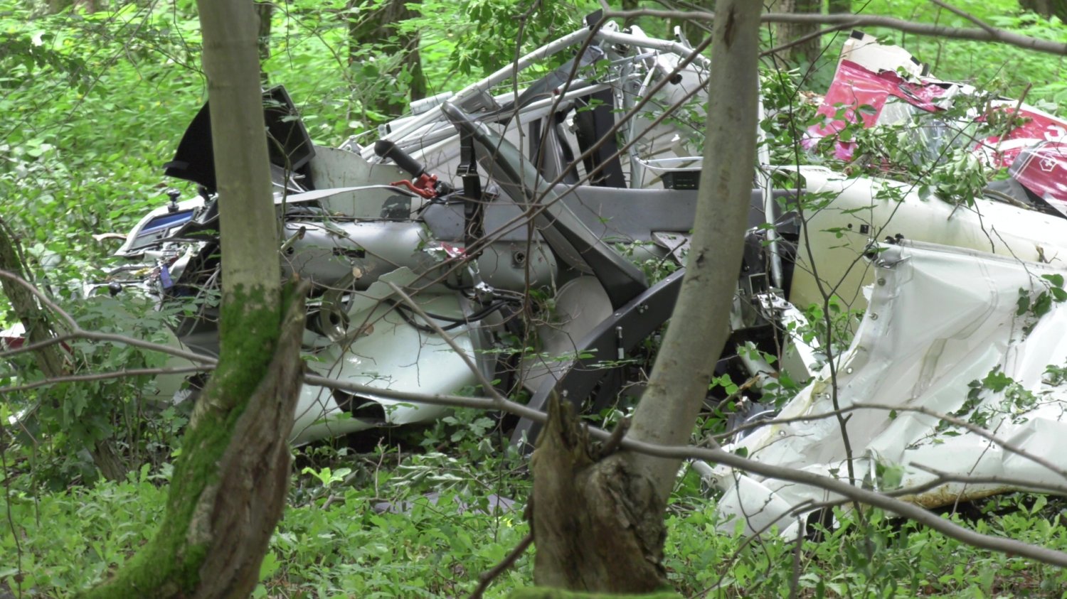 Die Unglücksstelle liegt in einem Waldstück am Golf-Club Neuhof.