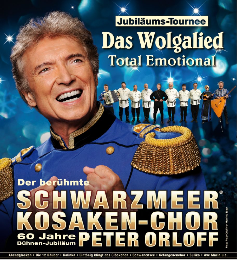 Peter Orloff mit Schwarzmeer-Kosaken-Chor in Bad Orb.