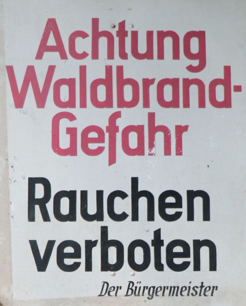 Zweithöchste Alarmstufe aufgrund hoher Waldbrandgefahr.