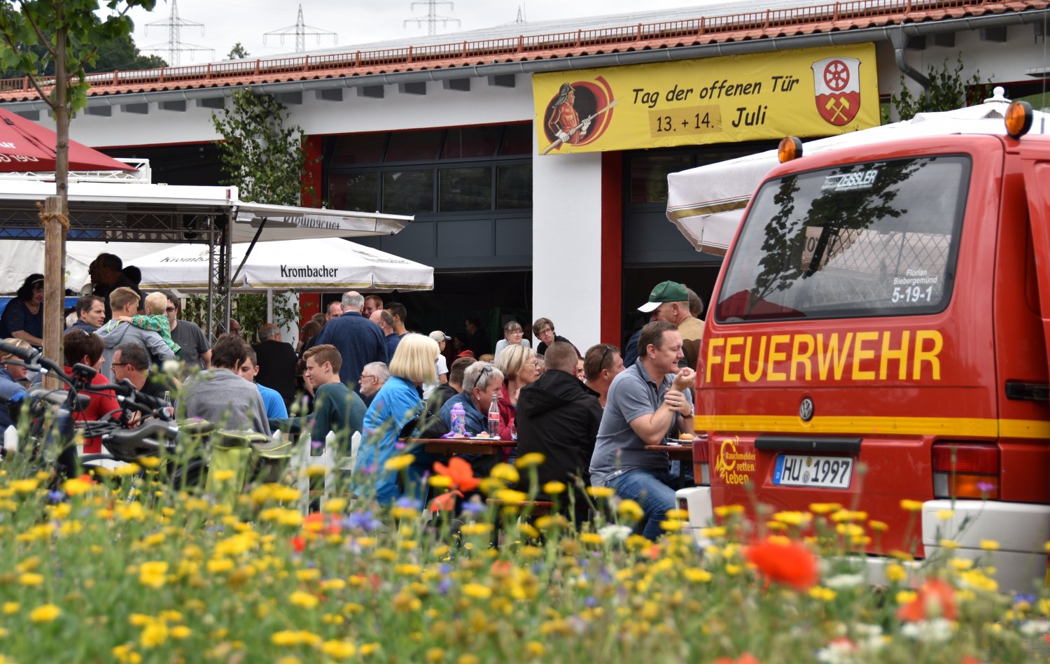 Tag der offenen T&uuml;r der Freiwilligen Feuerwehr Biebergem&uuml;nd Nord.