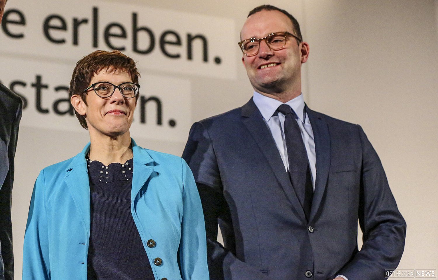 Annegret Kramp-Karrenbauer (AKK) zusammen mit Gesundheitsminister Jens Spahn