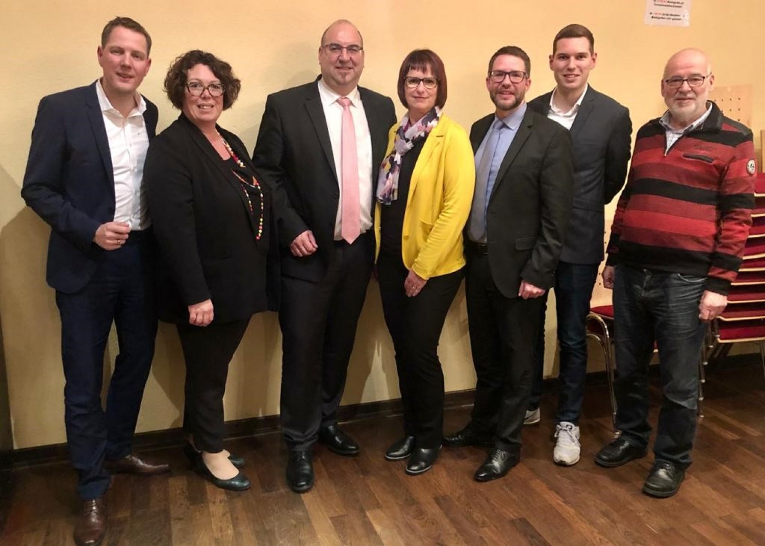 (3. v.l.) Klaus Schejna tritt auch in diesem Jahr als Bürgermeisterkandidat an.