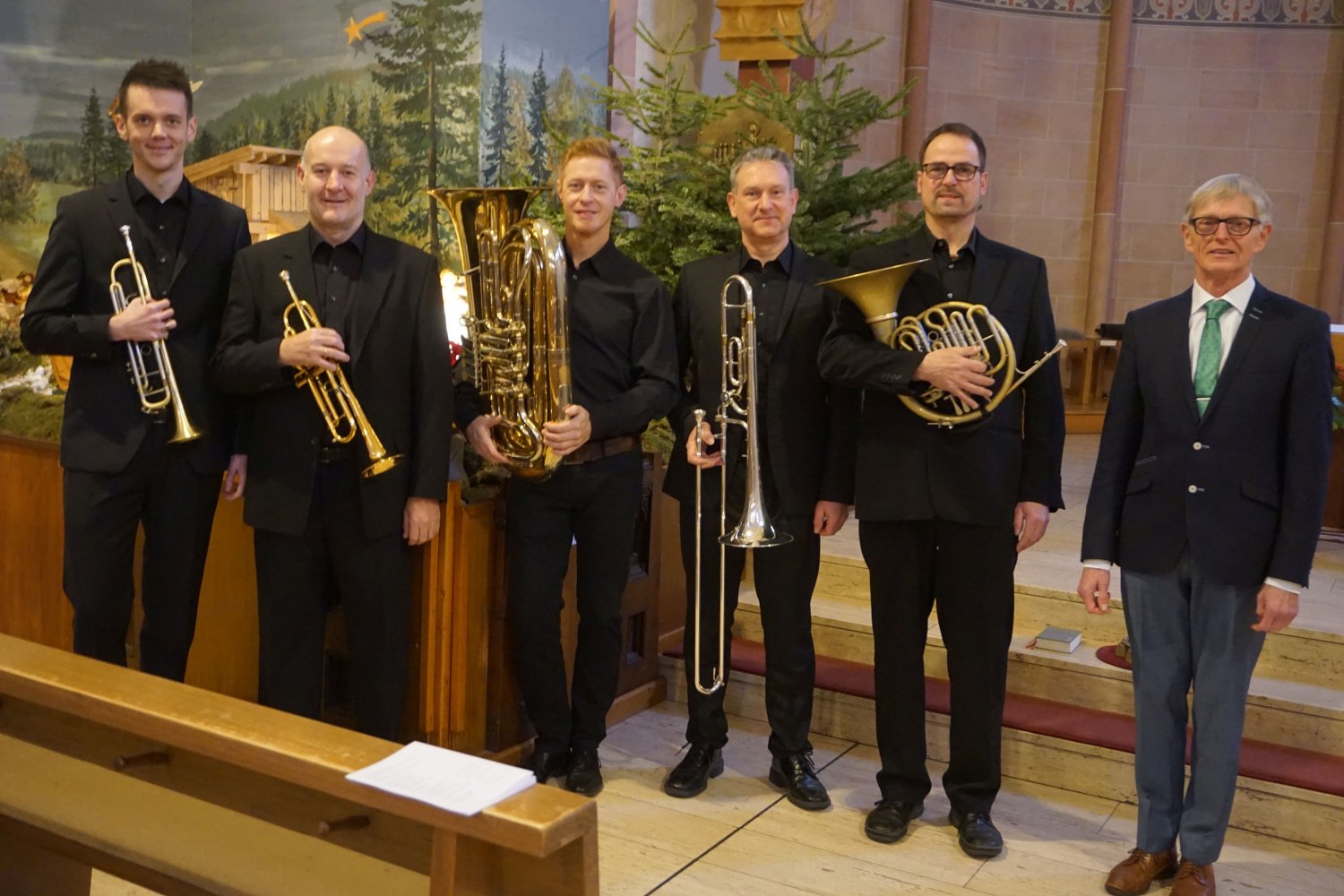 Organist Ferdinand Kempf und „Blechlawine“ geben Neujahrskonzert in Bernbach