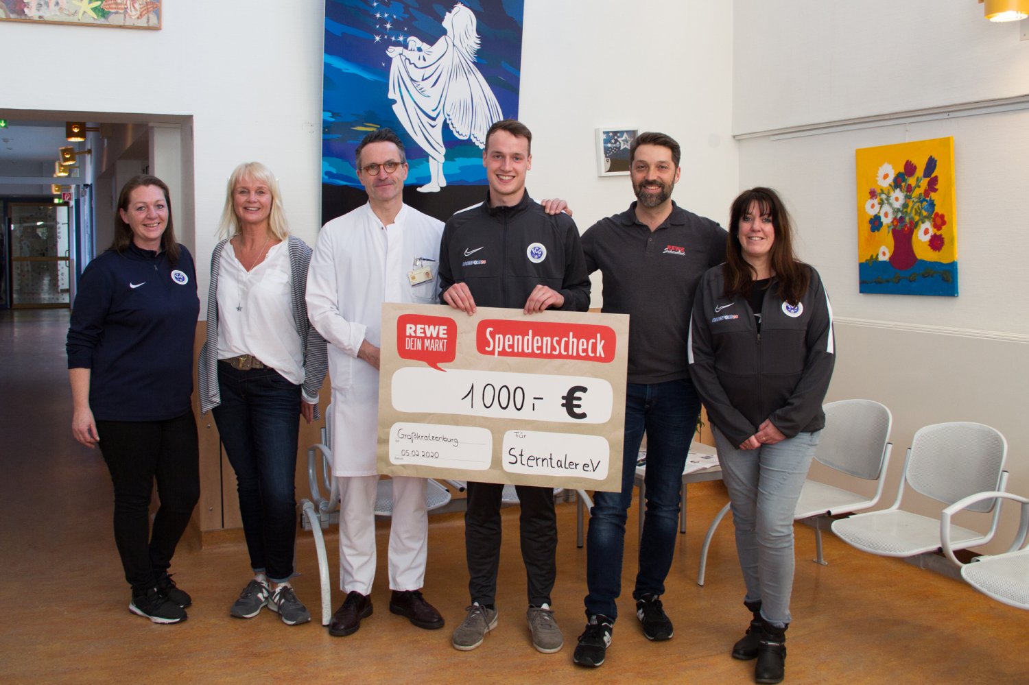 (V.l.n.r.) Kornelia Nos, Martina Wichels, Dr. med. Winfried Krill, Tobias Meub, Michael Schmatloch, Natascha Käßner.
