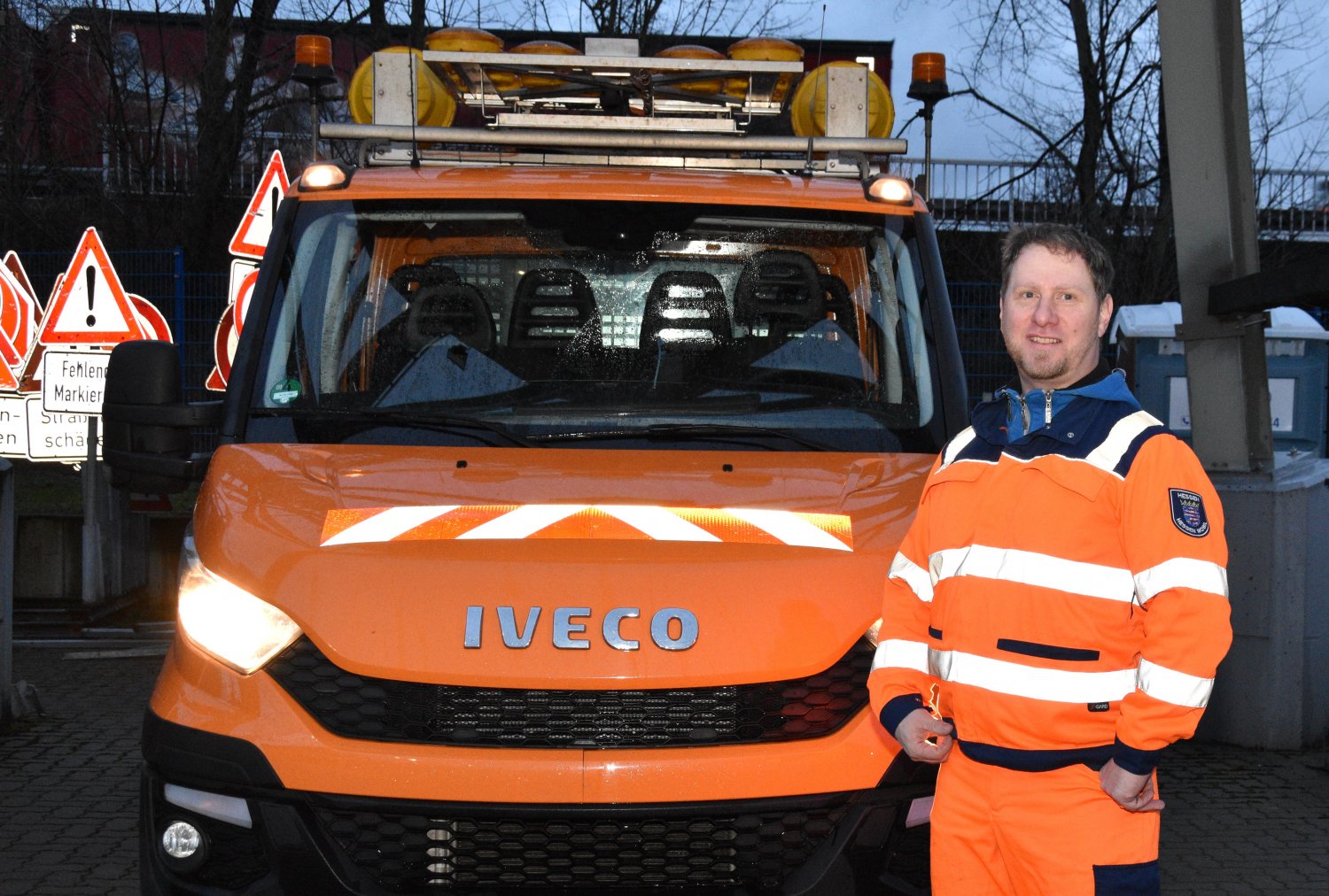 Straßenwärter Hans Werner Günther von Hessen Mobil.