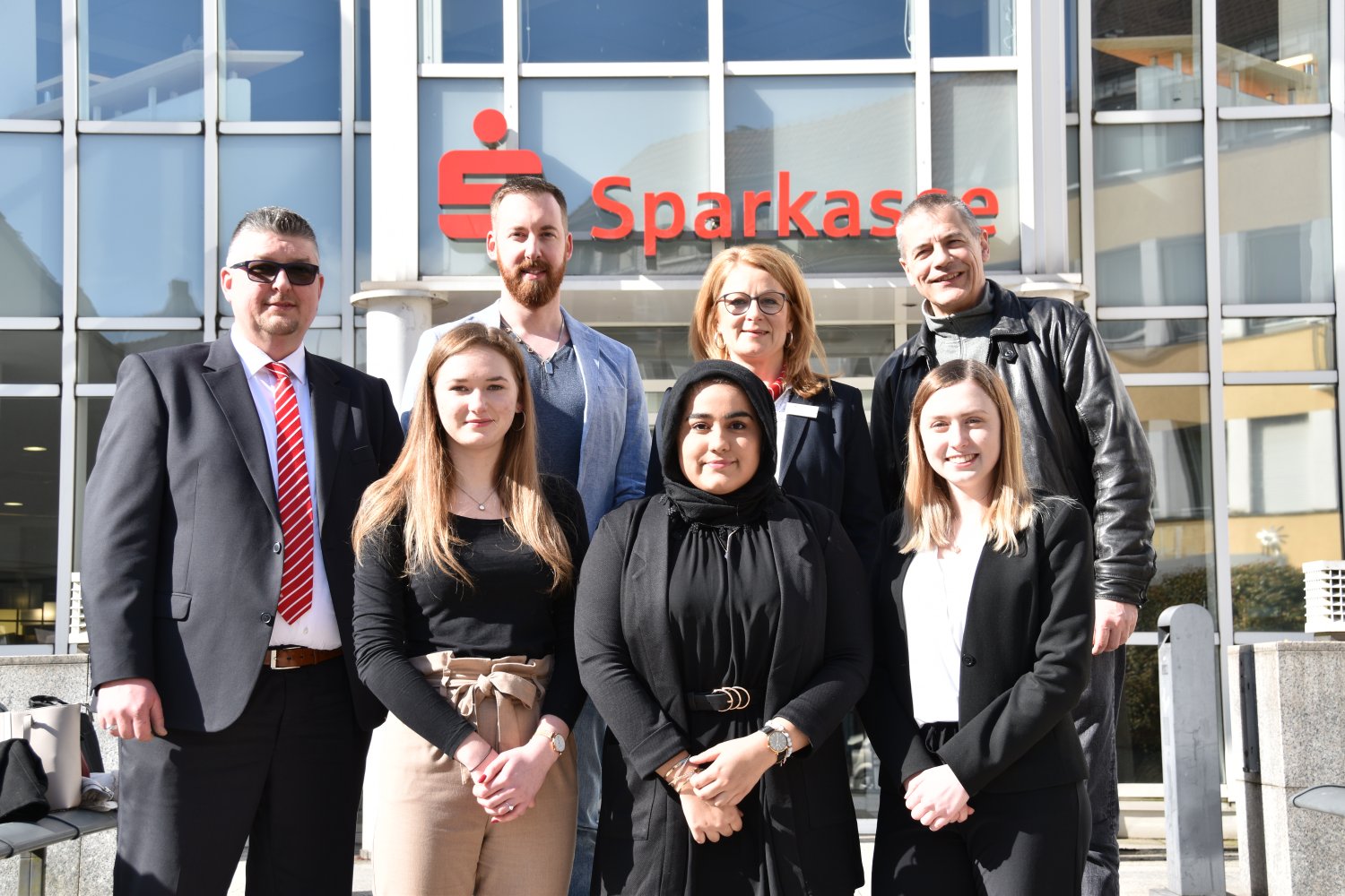 Von links: Markus Wlczek, Elina Deibert, Christian Riek, Sarah Qamar, Sonja Heil, Sarah Killmer und Oliver Kolesky.