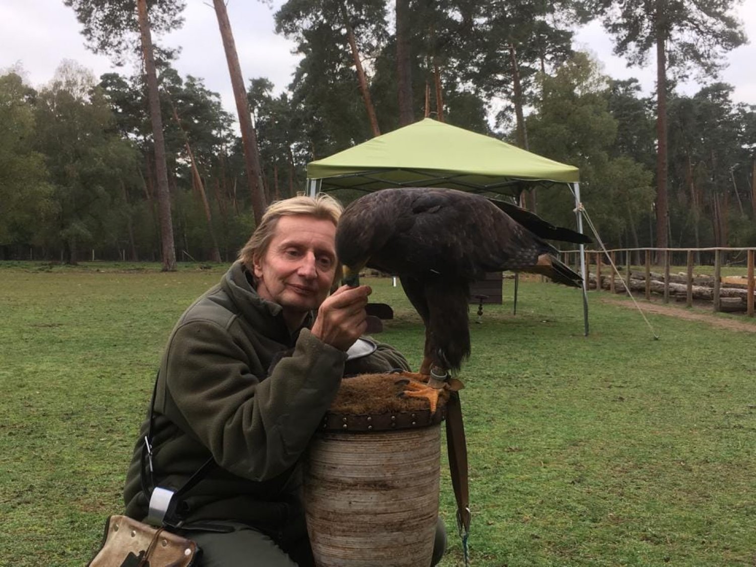 Detlef Kotsch mit Adler Hugo