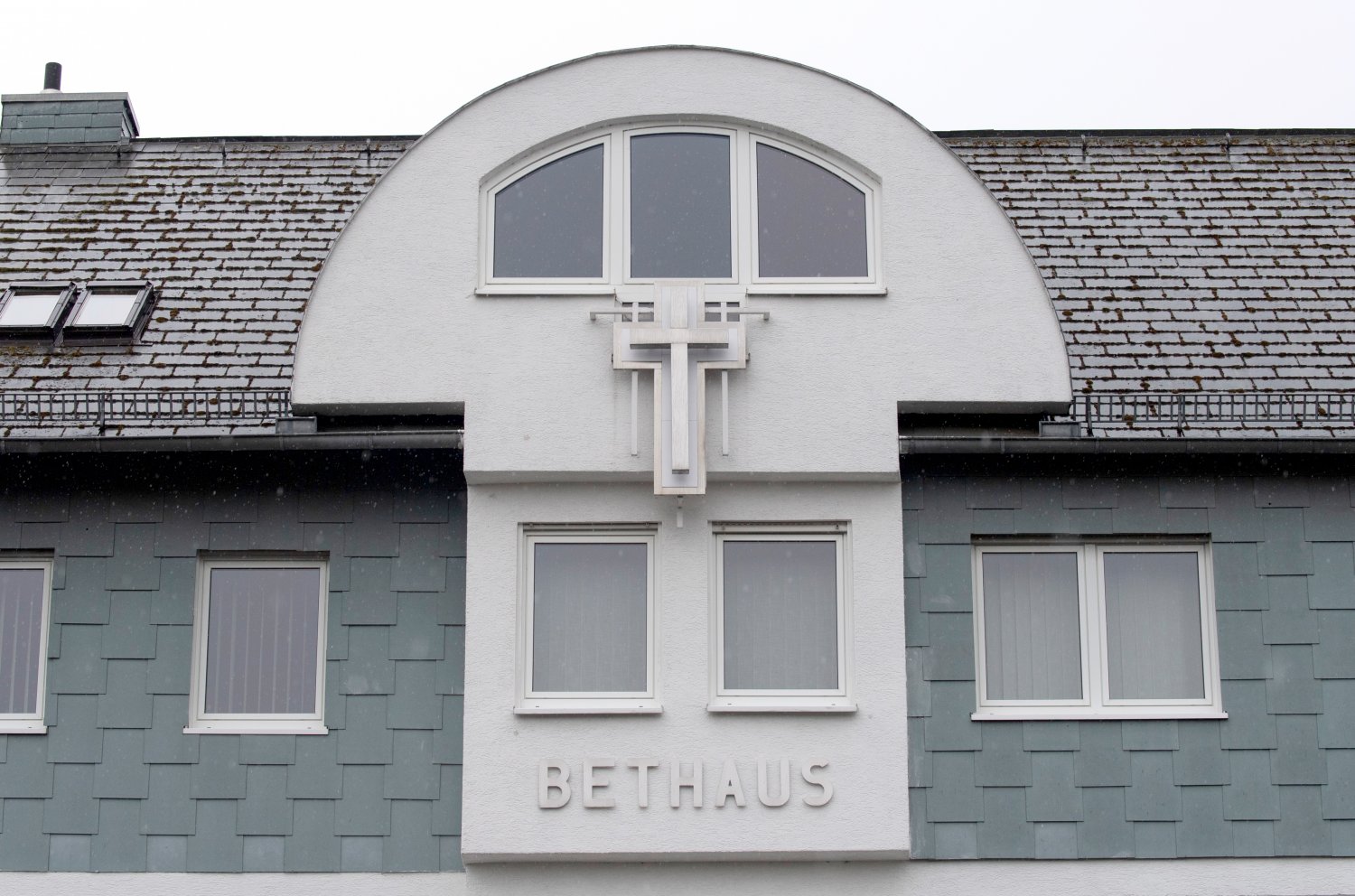 Geschlossen ist Bethaus einer Baptisten-Gemeinde. Mehrere Mitglieder der Gemeinde haben sich nach einem Gottesdienst mit dem Coronavirus infiziert