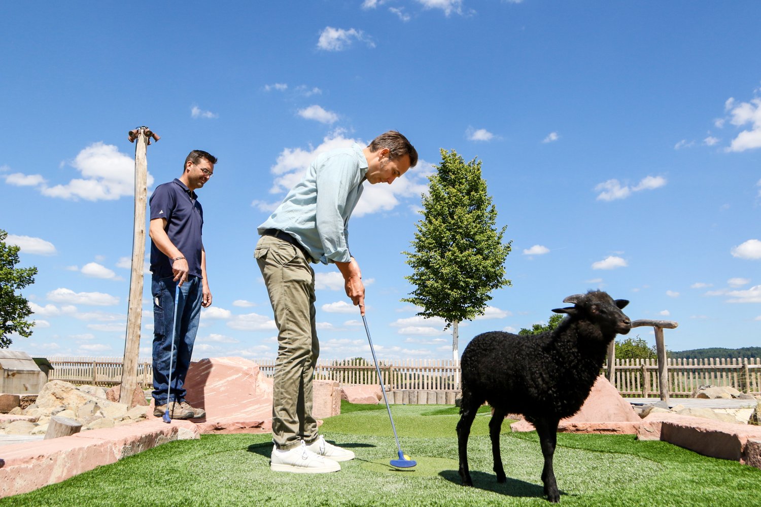 Im Golfpark Hühnerhof gibt es für Groß und Klein einiges zu erleben.