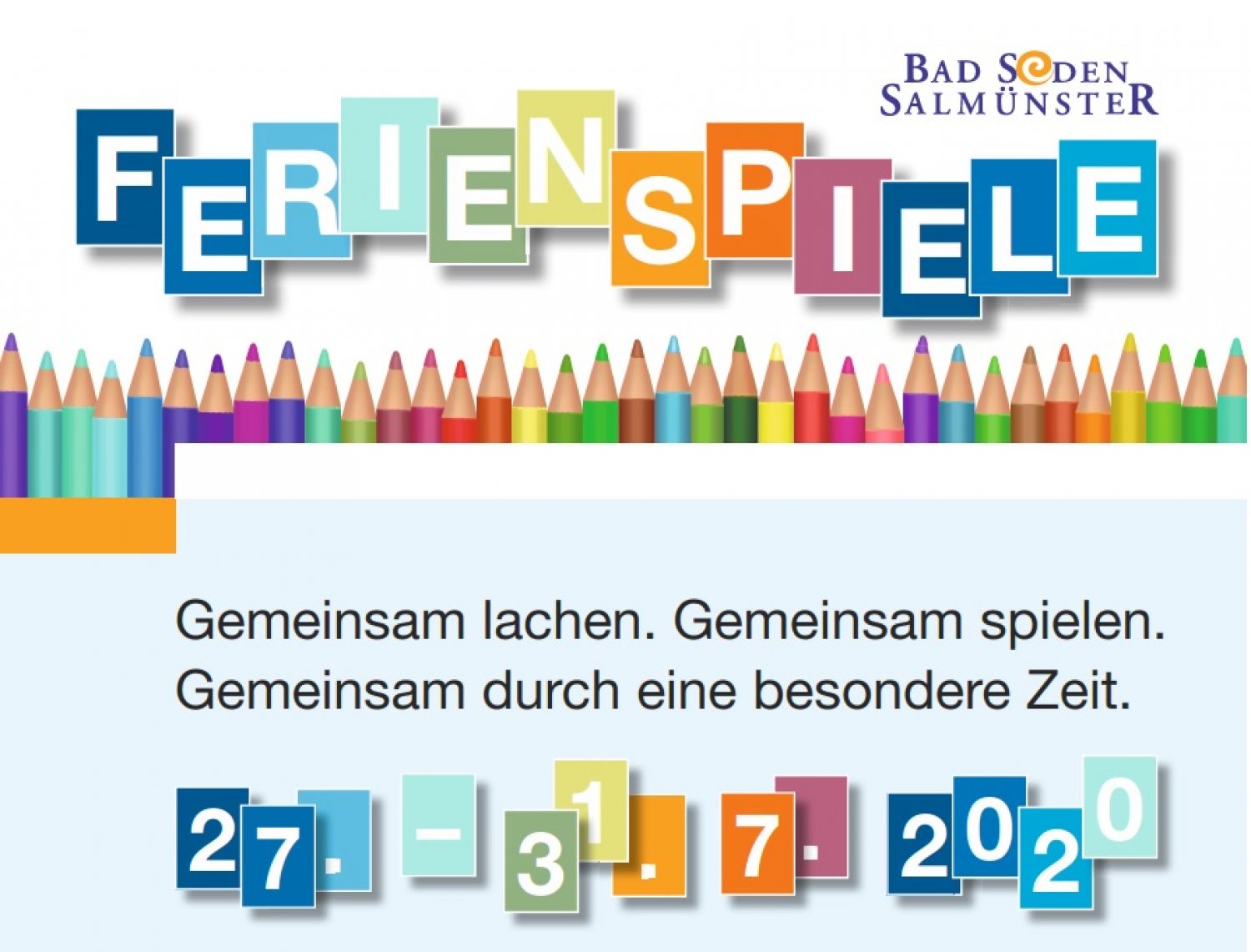 ORGA-Team plant Ferienspiele in vereinfachter Form vom 27.-31.07.2020.