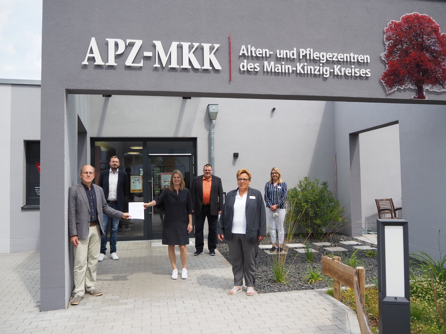 (Von links) Wolfram Gießler, Nils Kornherr, Monika Zimpel, Dieter Bien, Belinda Schmidt und Anja Laguardia.