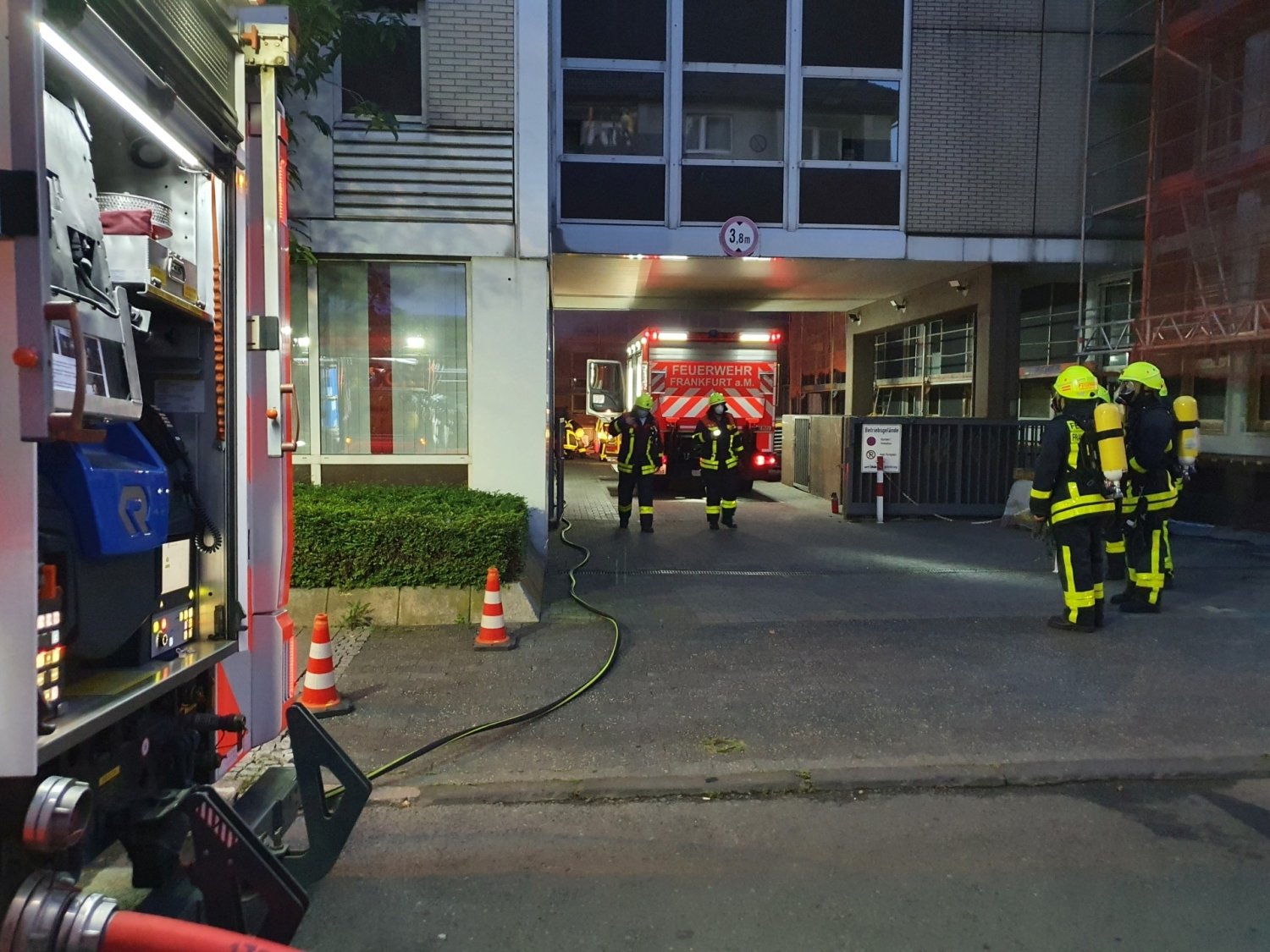 Feuerwehreinsatz am Montagabend in Frankfurt am Main