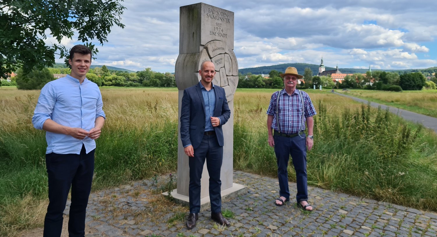 Johannes Wiegelmann, Bürgermeister Dominik Brasch und Winfried Kirchner