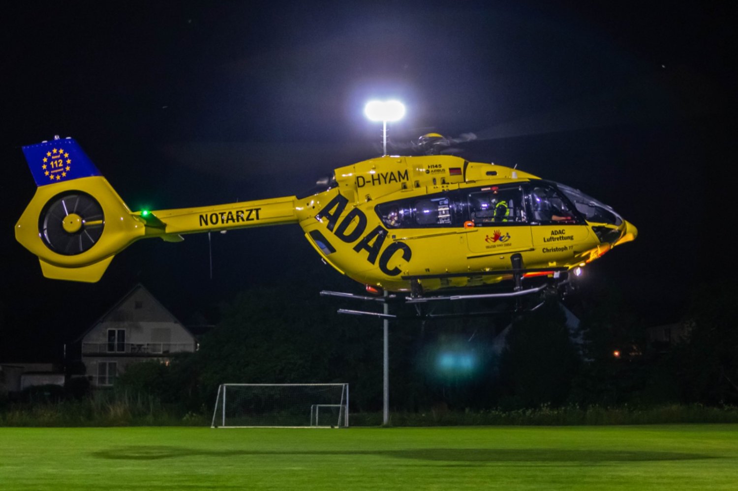 Der Rettungshubschrauber war ebenfalls im Einsatz