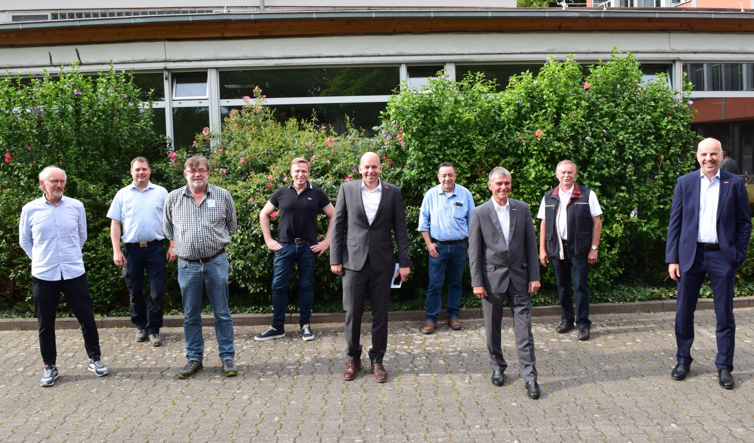 Von links: Michael Dörr, Bastian Lotz, Stefan Hötzel, Berik Schnabl, Andreas Schreiner, Thomas Wenzel, Martin Gutmann, Walter Ebert und Stefan Füll.
