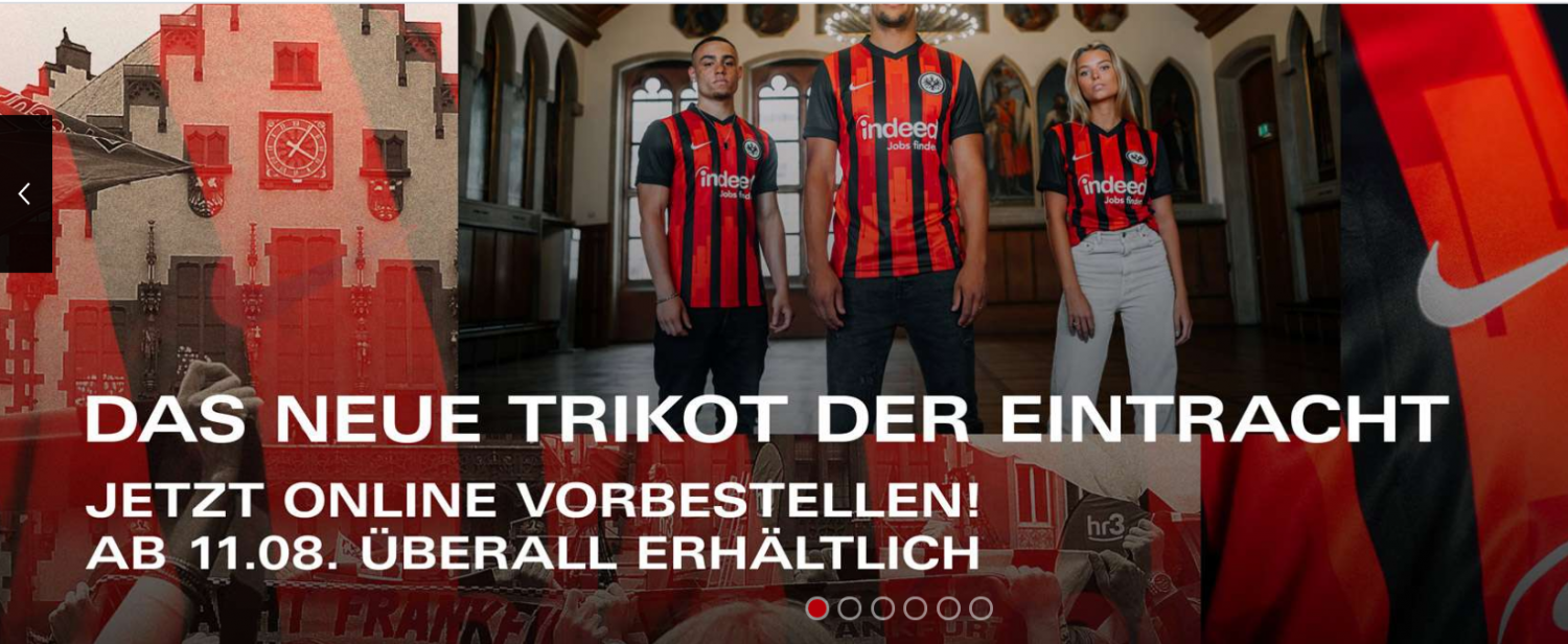 Das neue Trikot der Eintracht Frankfurt jetzt vorbestellen!
