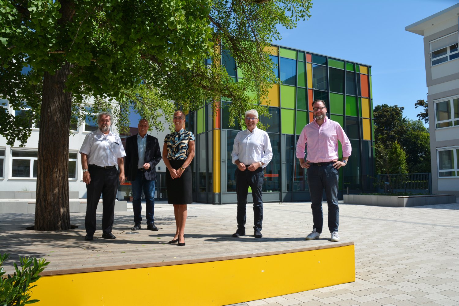 v.l.n.r. Prof. Dr. Piesold, Rainer Gimblinger, Anke Pfeil, Jürgen Scheuermann, Henrik Statz