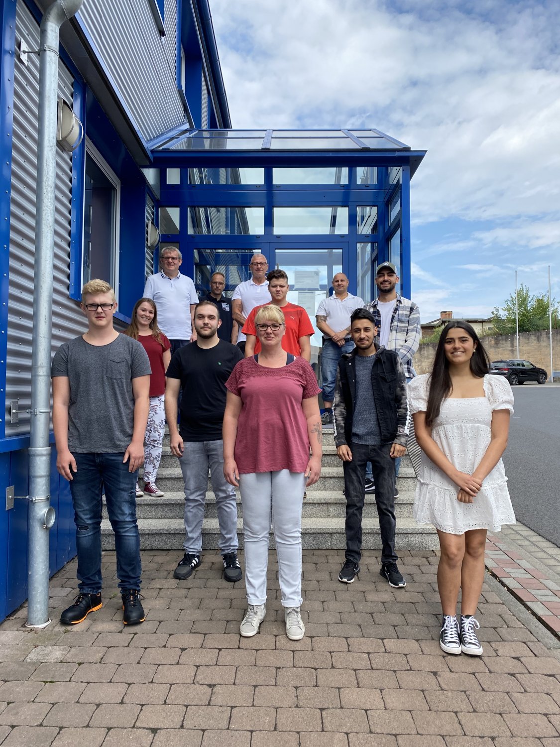 v.h.l.: Rainer Krieg , Stefan Heider, Stefan Graul, Stefan Panzof, Laura Jäger, Noah Dominik Willms, Mustafa Aydogan, Jan Schreiber, Emre Avci, Jonas Willms, Alexandra Verhaaff und Selina Tinastepe.