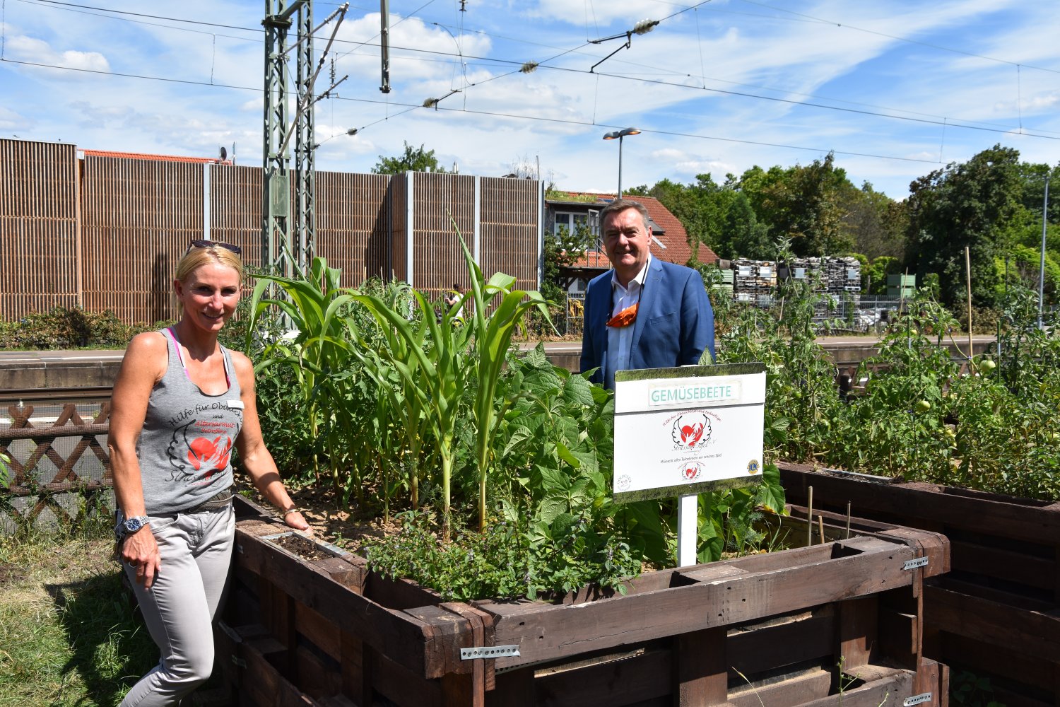 OB Kaminsky besucht Urban Gardening Projekt am Nordbahnhof