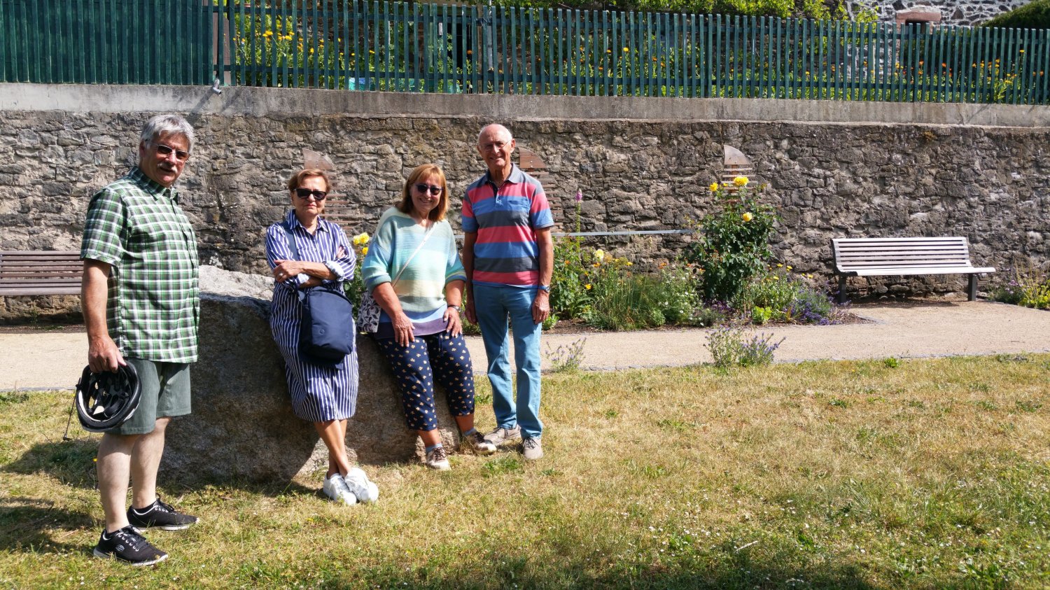 Die Aktiven der Stadtleitbildgruppe am Rosengärtchen