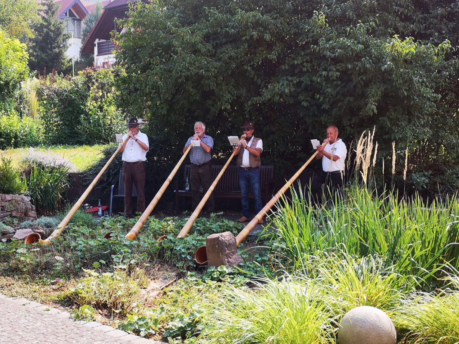 Von links: Wolfram Fuhr, Manfred Lemmer, Friedhelm Amend, Winfried Kunkel.