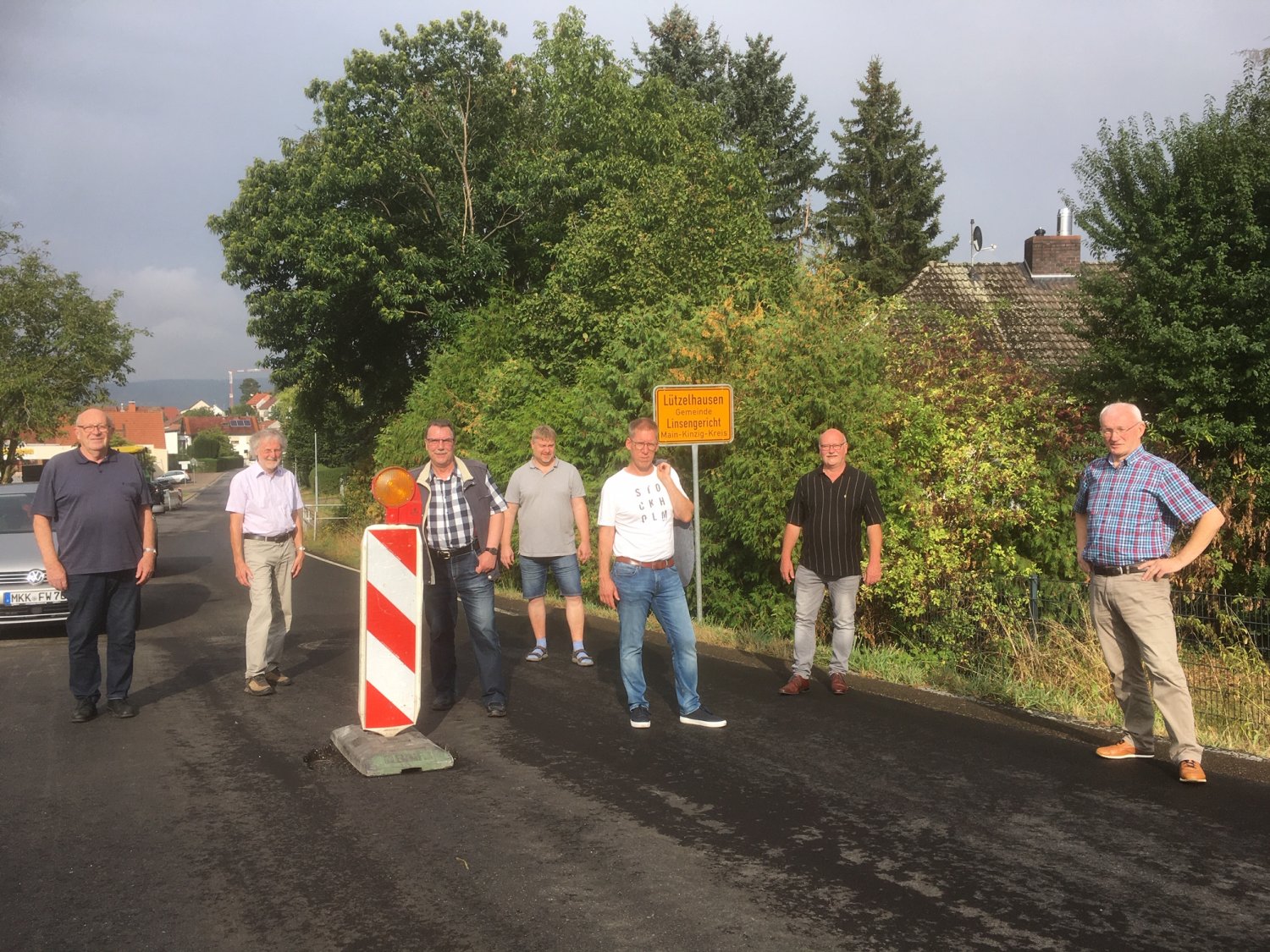 Von links: Herbert Bien, Bodo Delhey, Manfred Kapp, Torsten Gast, Carsten Kauck, Christian Clauss und Heinz Breitenbach