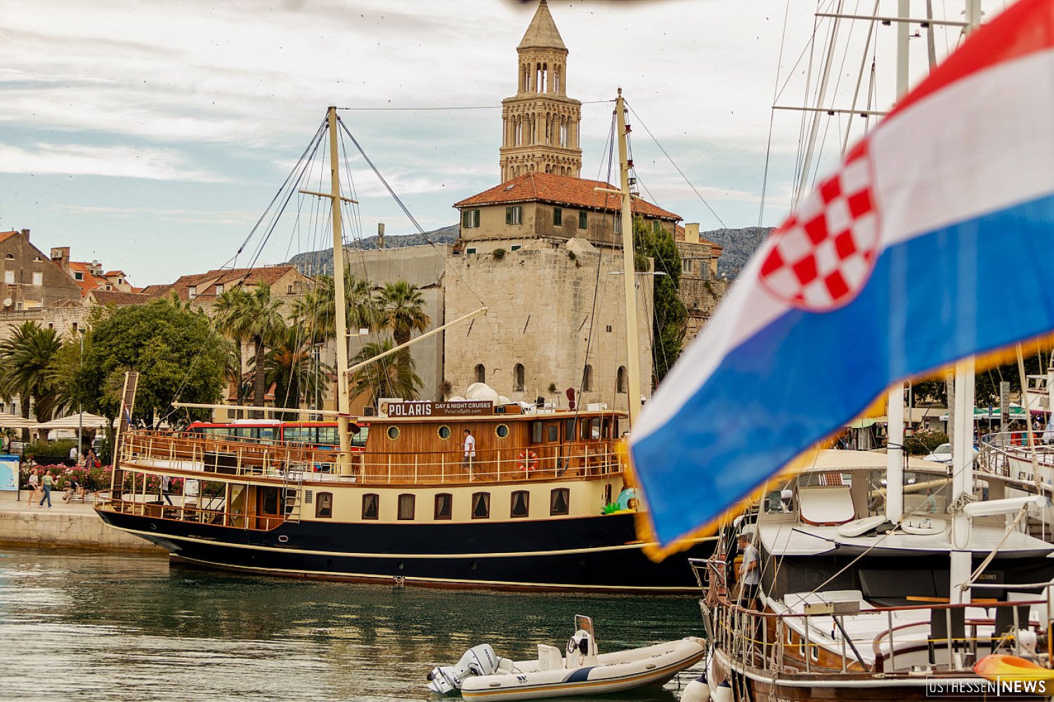Der Hafen von Split.