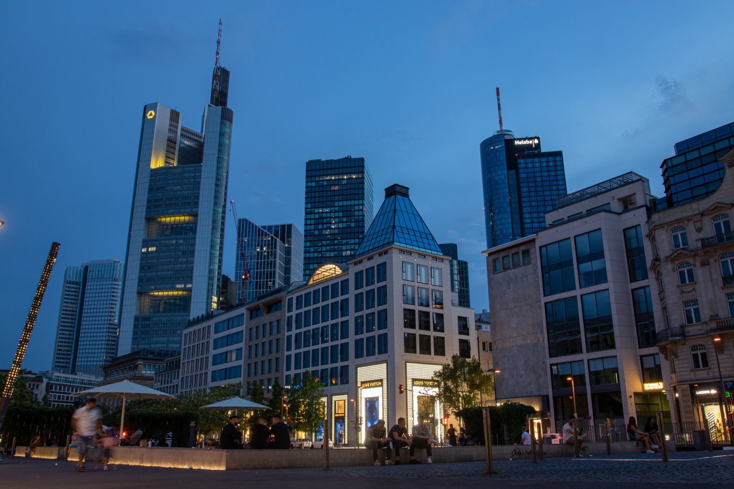 WEin Teil der Skyline in Frankfurt am Main