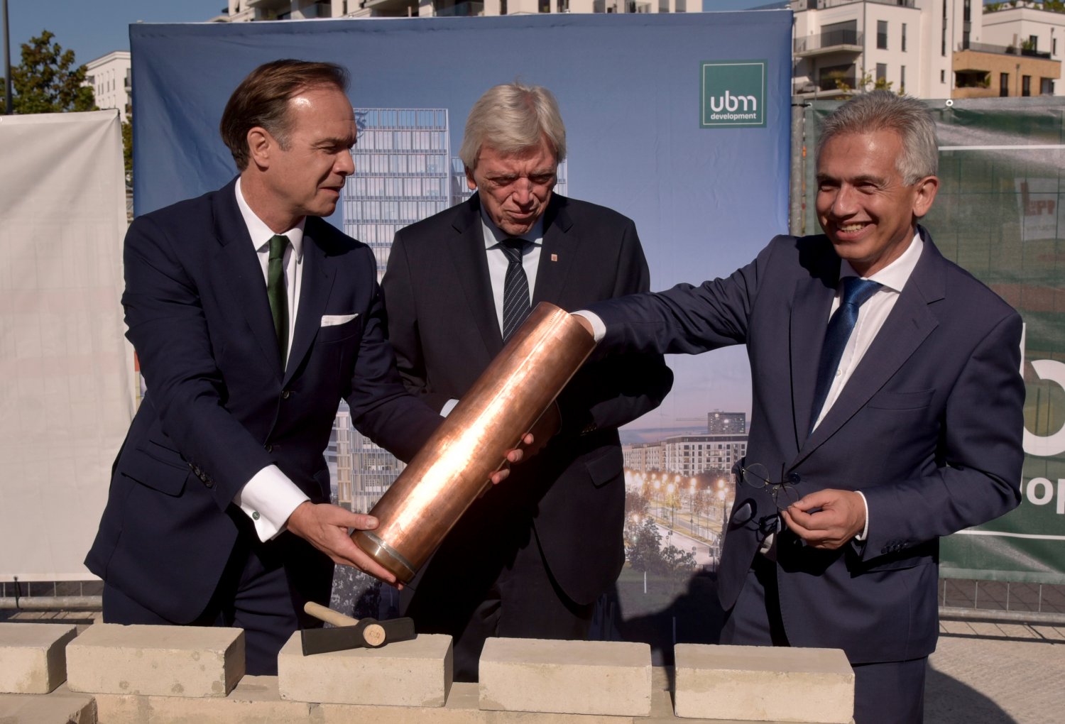 Thomas Winkler, Volker Bouffier und Peter Feldmann