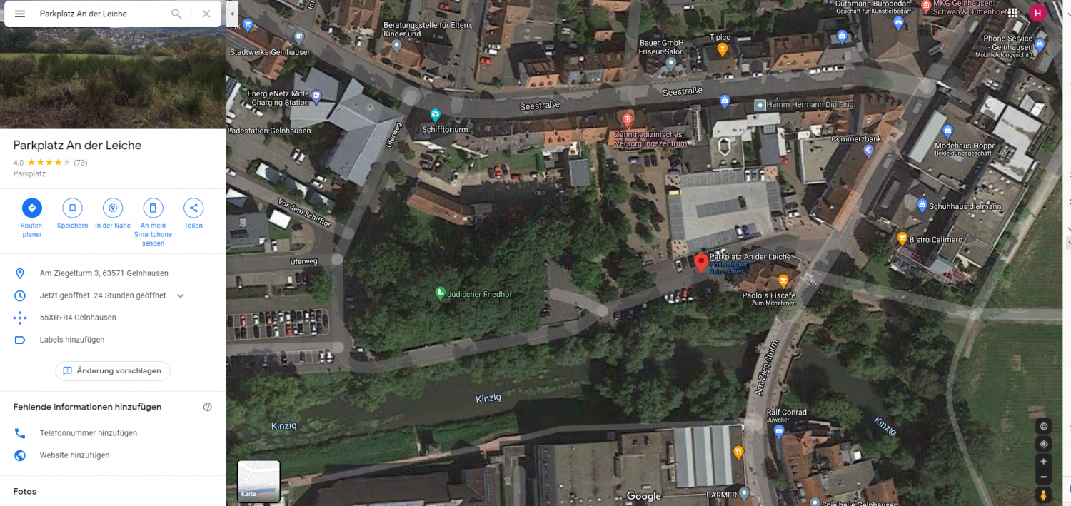 Wendung Nach Kritik An Parkplatz An Der Leiche Google Hat Reagiert