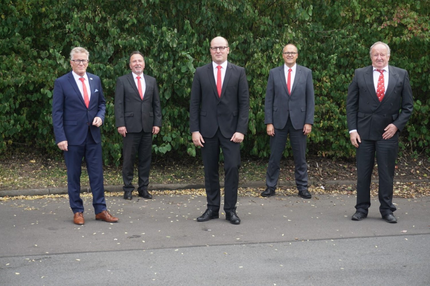 Von links: Winfried Ottmann, Thomas Maus, René Daniel, Torsten Priemer, Winfried Weber