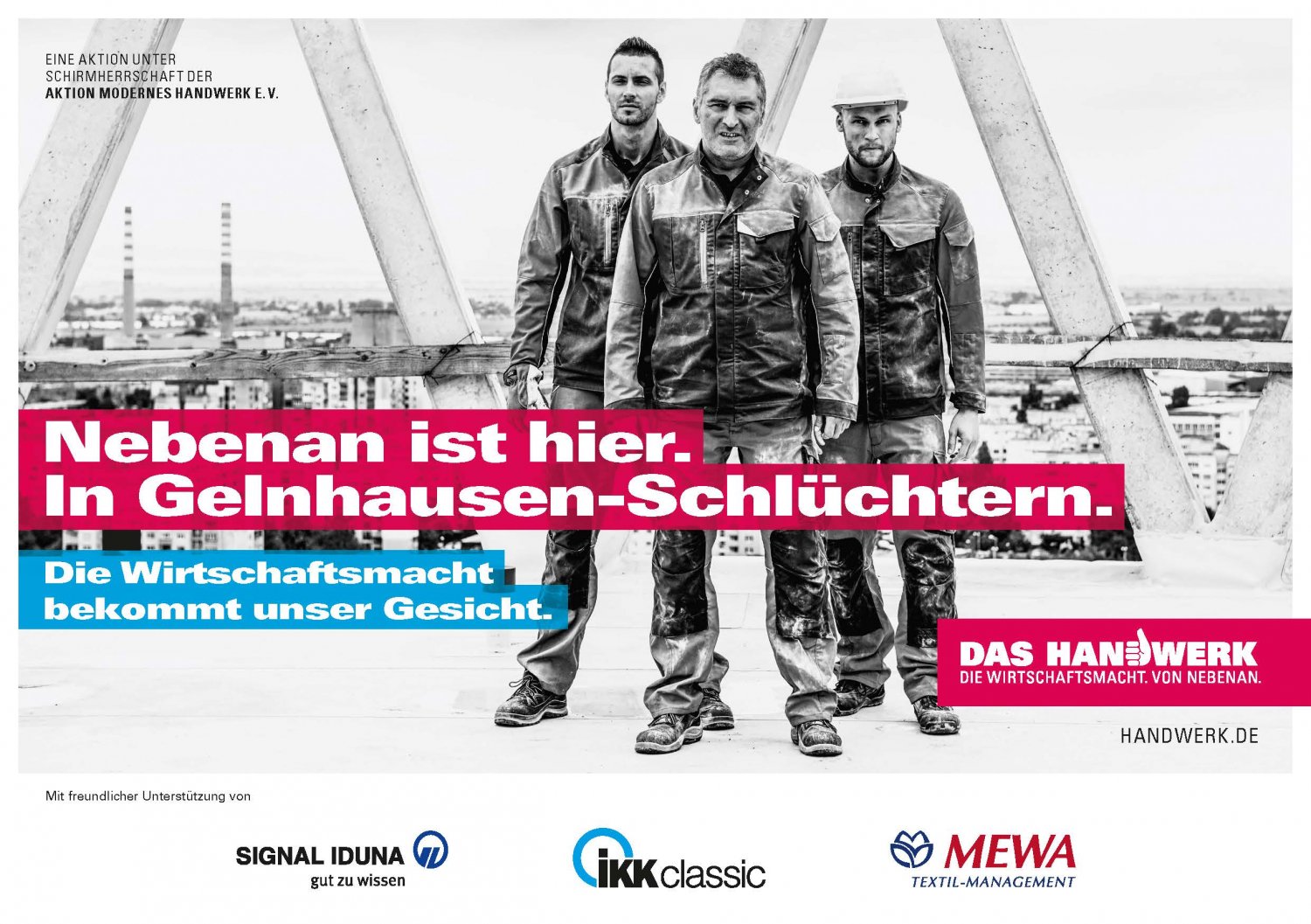 Die aktuelle Aktion der Kreishandwerkerschaft Gelnhausen-Schlüchtern macht lokale Betriebe zum Gesicht der „Wirtschaftsmacht von nebenan“.