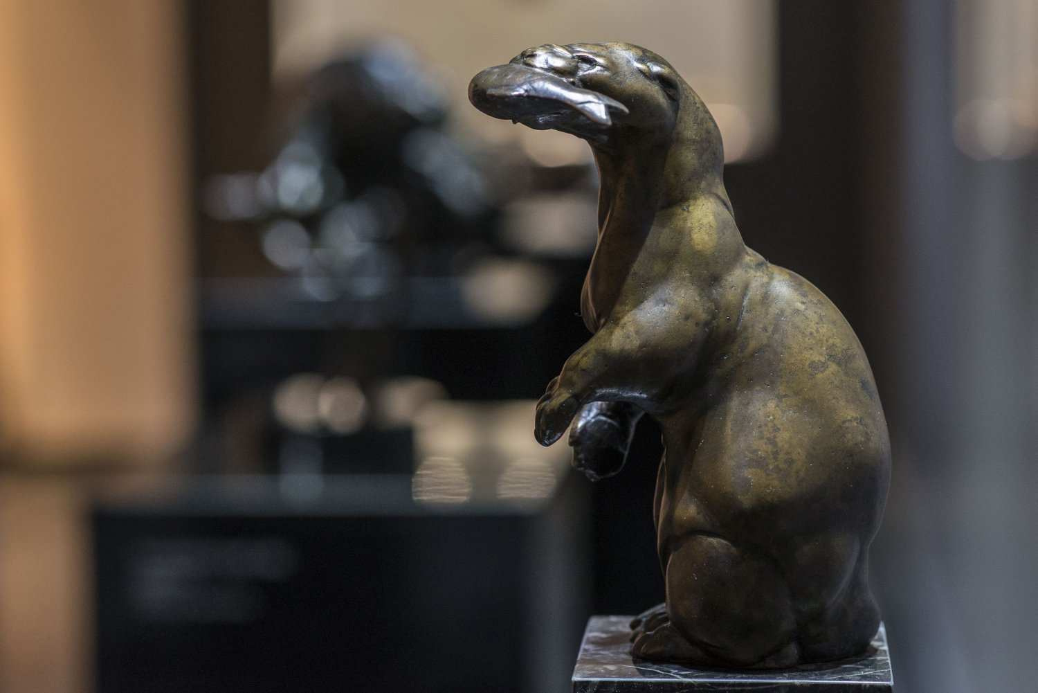 Gaul-Plastik im Museum Großauheim
