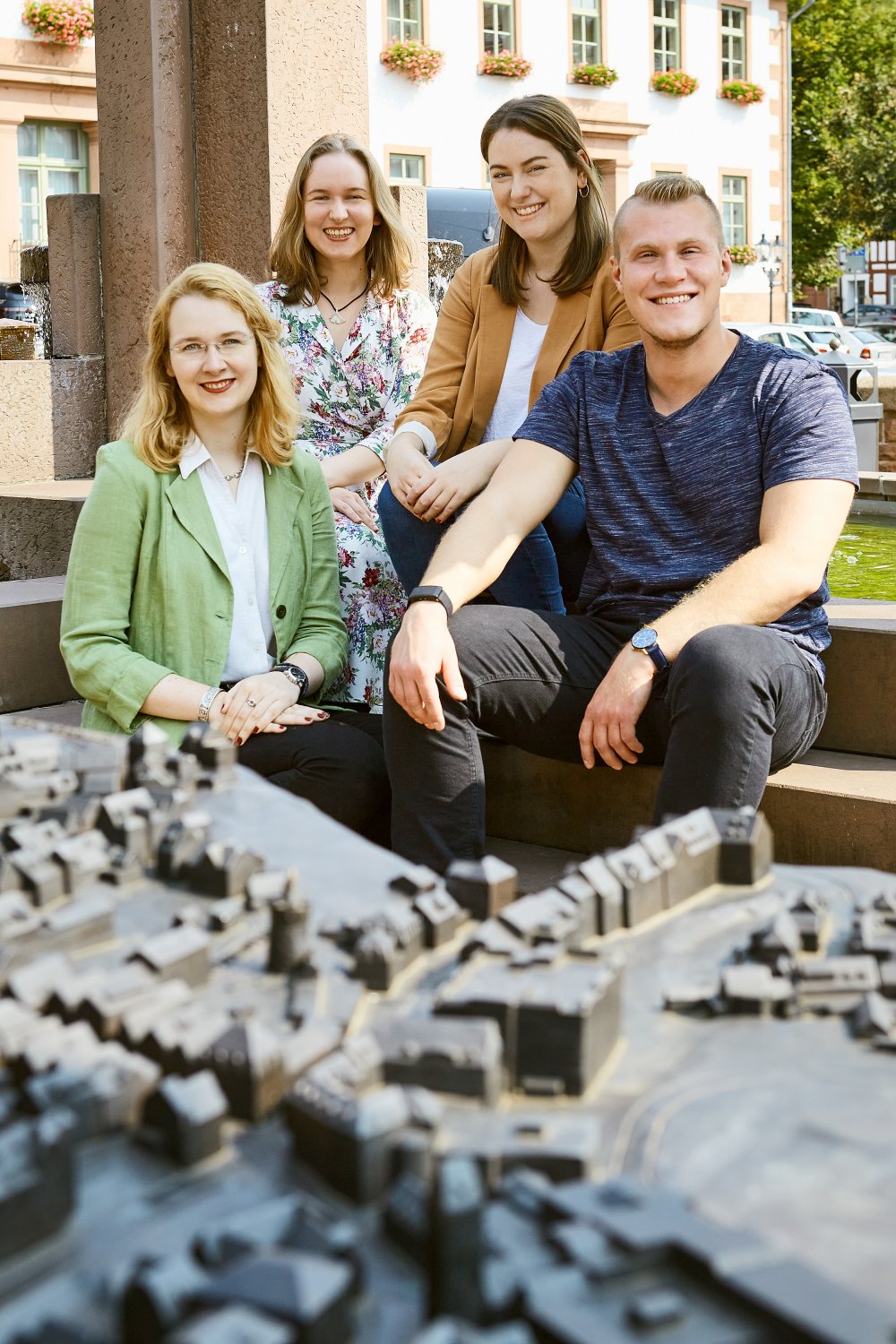 (v.l.): Victoria Schmidt, Clara vom Endt, Sophie Abend und Jakob Mähler 