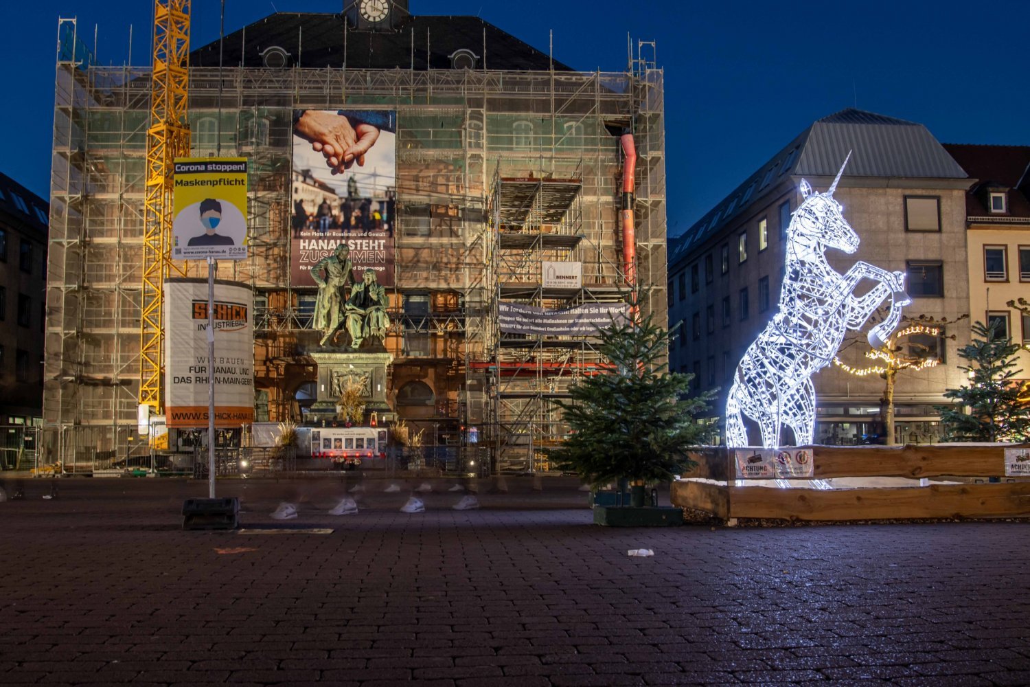 Nach 21 Uhr gilt ab Freitag eine Ausgangssperre - unter anderem in Hanau