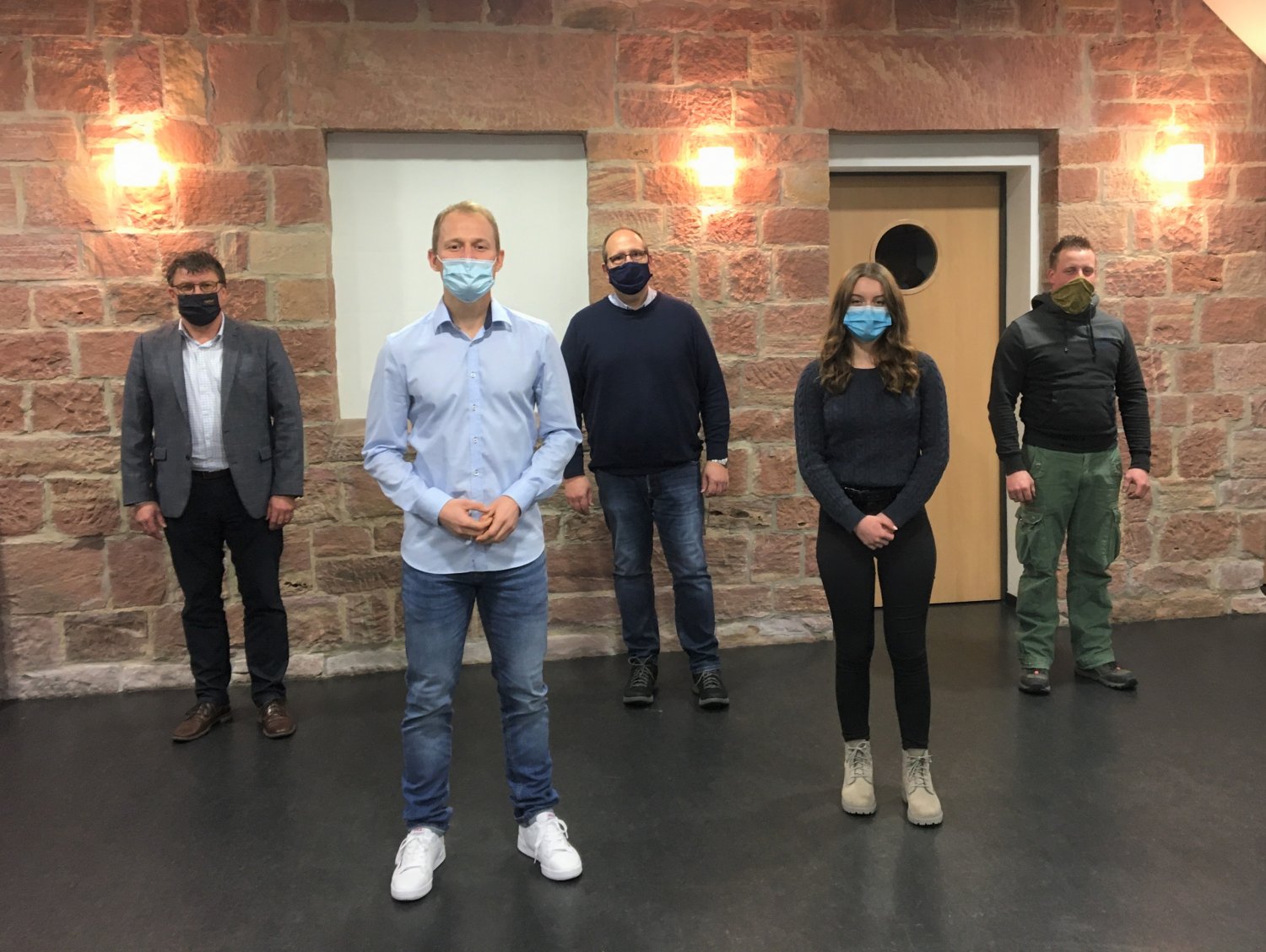 ImBild von links: Das beigefügte Bild zeigt die Listenkandidaten vlnr.: Holger Gärtner, Thomas Leipold, Holger Leipold, Sina Leipold und Markus Börner