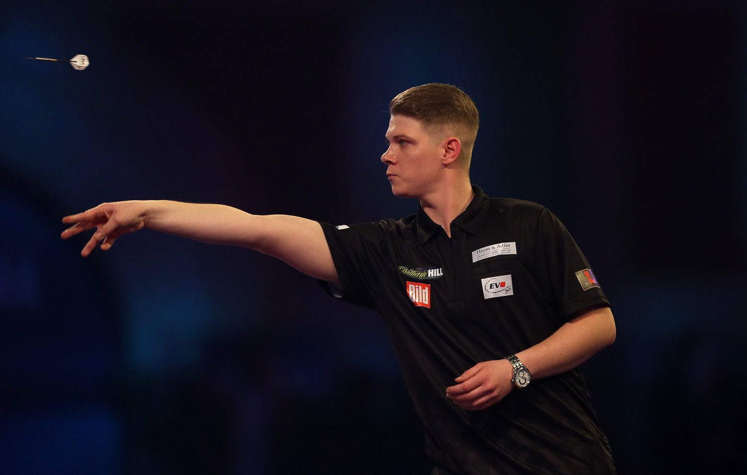 Nico Kurz hat die zweite Runde bei der Dart-Weltmeisterschaft erreicht