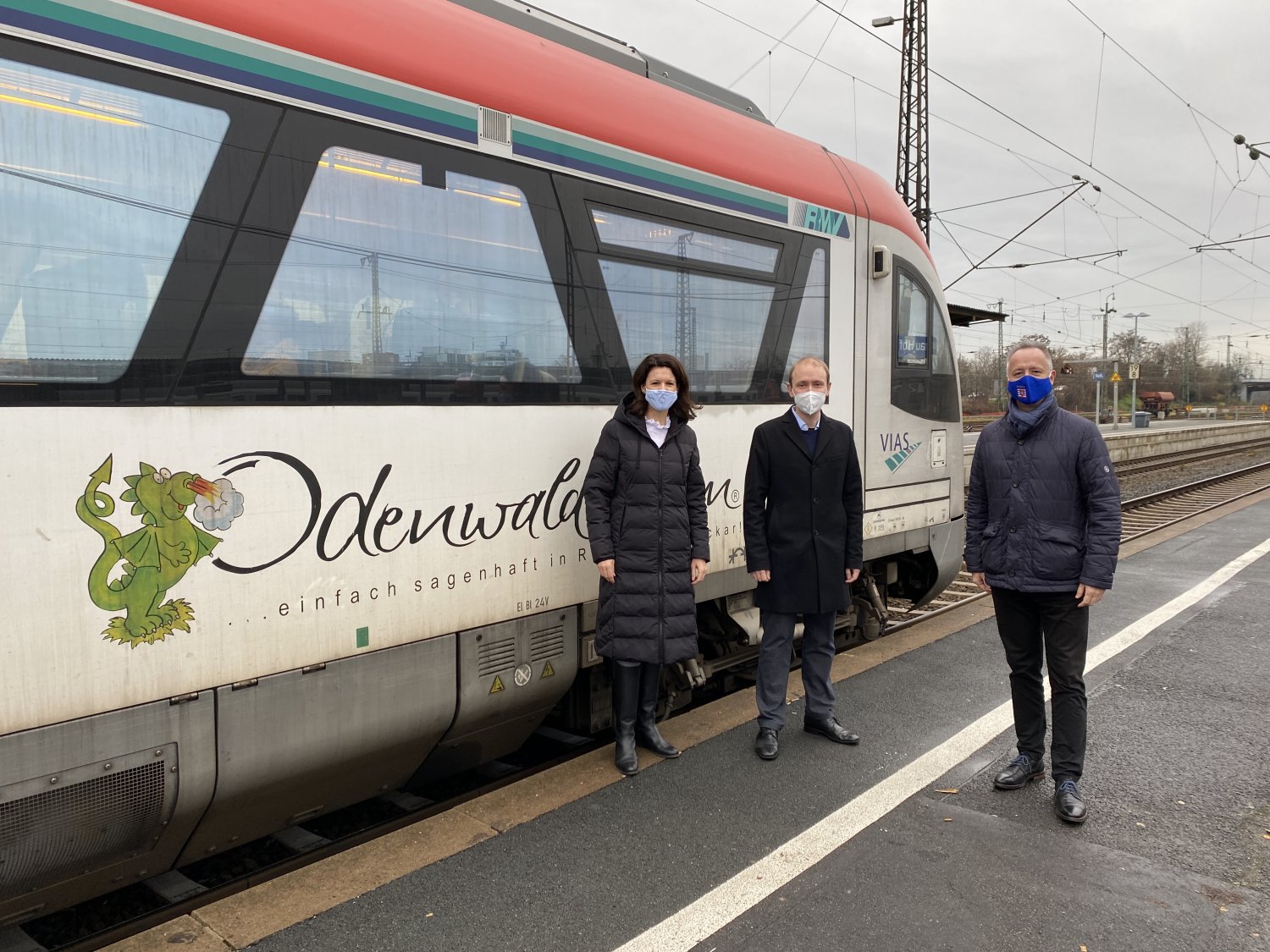 Leikert, Schad und Kasseckert informieren über Elektrifizierung von Bahnstrecken