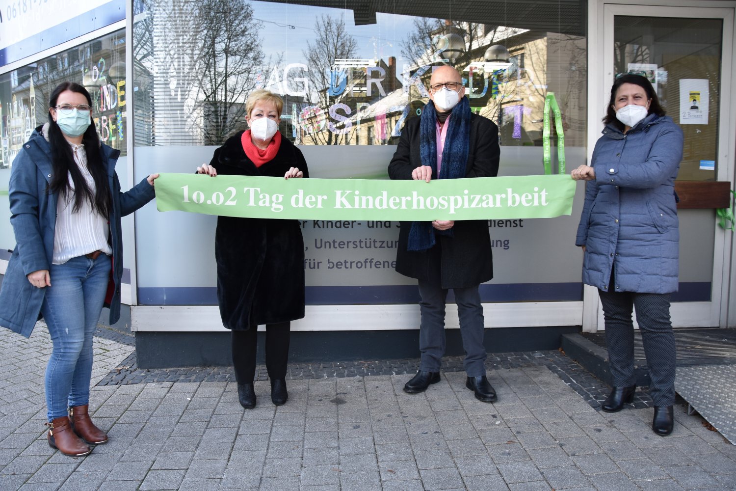 Stadtverordnetenvorsteherin Beate Funck und Bürgermeister Axel Weiss-Thiel besuchen Ambulanten Kinder- und Jugendhospizdienst in der Hospitalstraße 2 in Hanau.