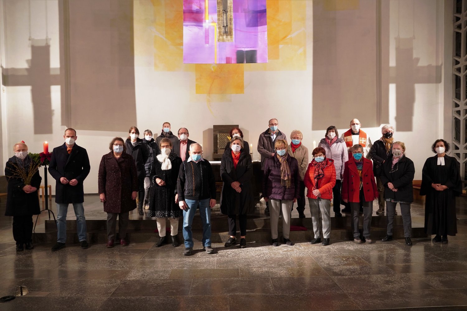 Die Gruppe des Besuchsdienstkreis. Das Foto wurde vor dem Lockdown aufgenommen.  